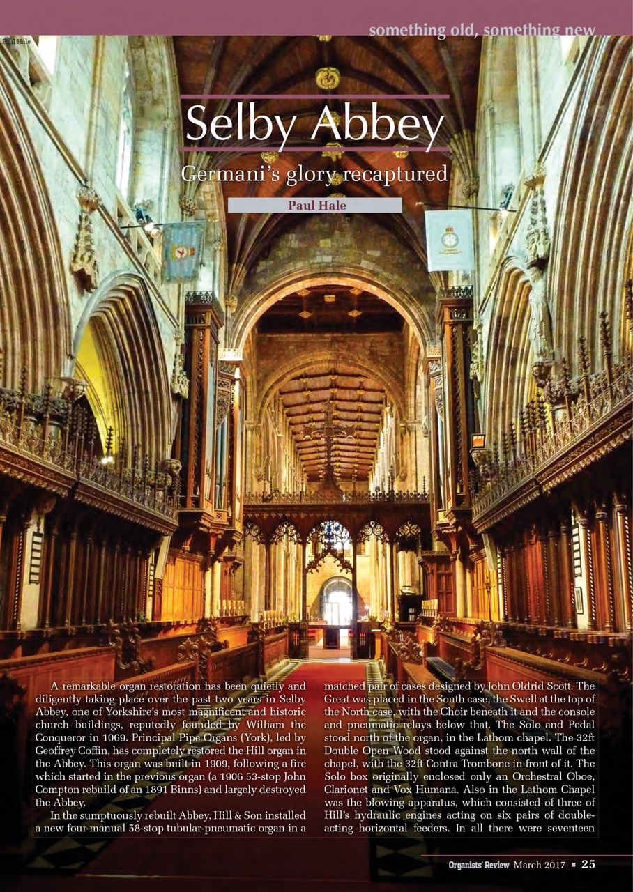 Organists' Review Preview Pages