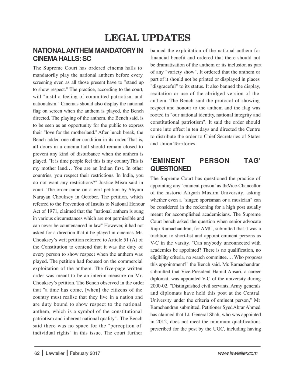 Lawteller – A Legal Awareness Magazine Preview Pages