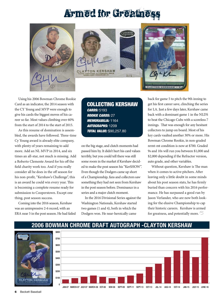 Beckett Baseball Magazine Preview Pages