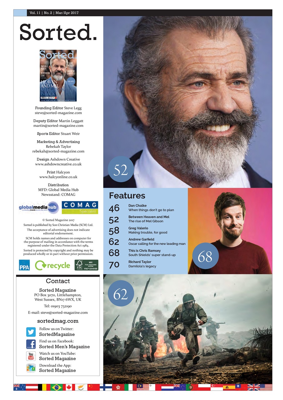 Sorted Magazine – The men's mag with morals Preview Pages