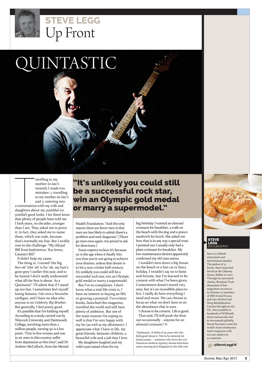 Sorted Magazine – The men's mag with morals Preview Pages