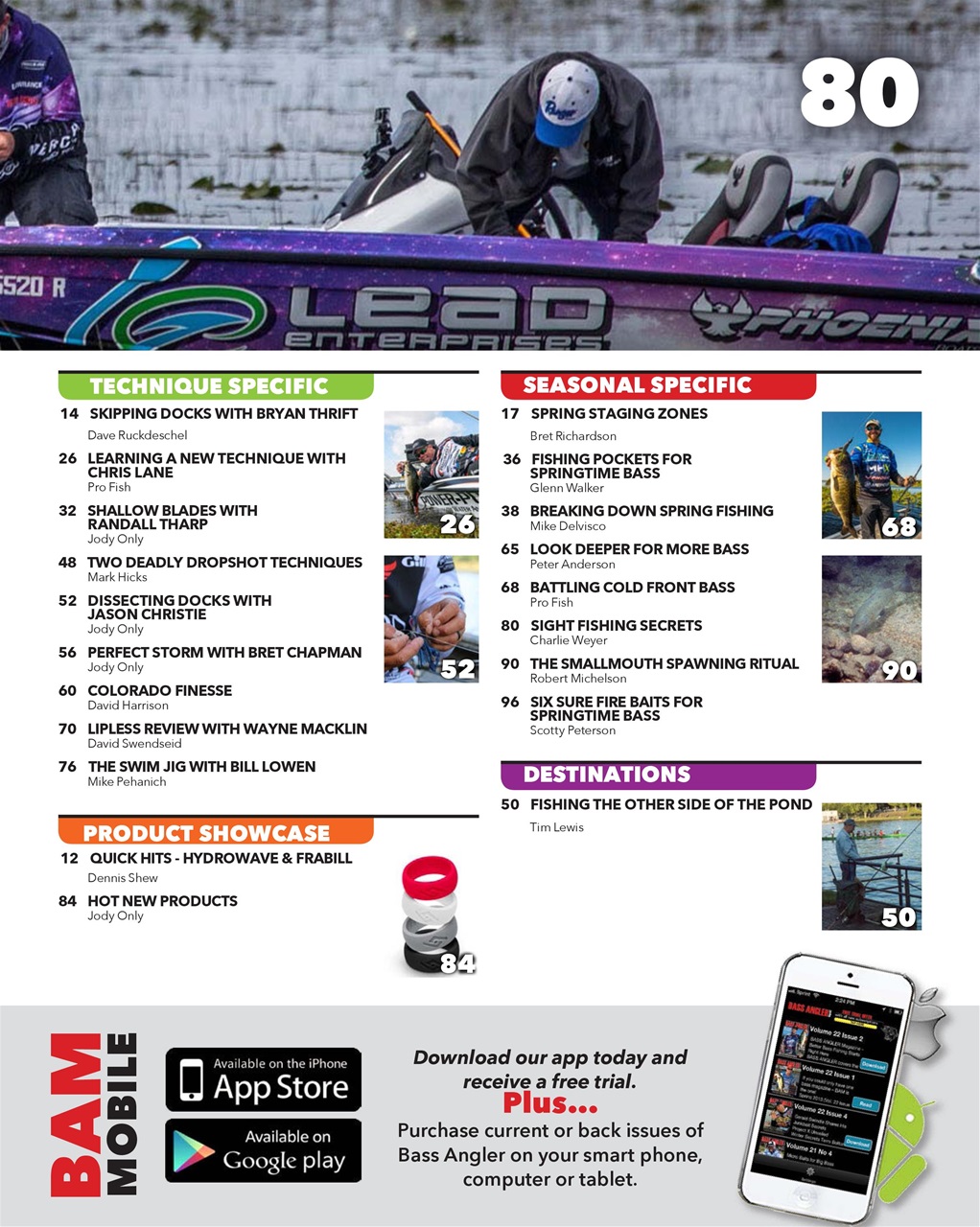 BASS ANGLER MAGAZINE Preview Pages