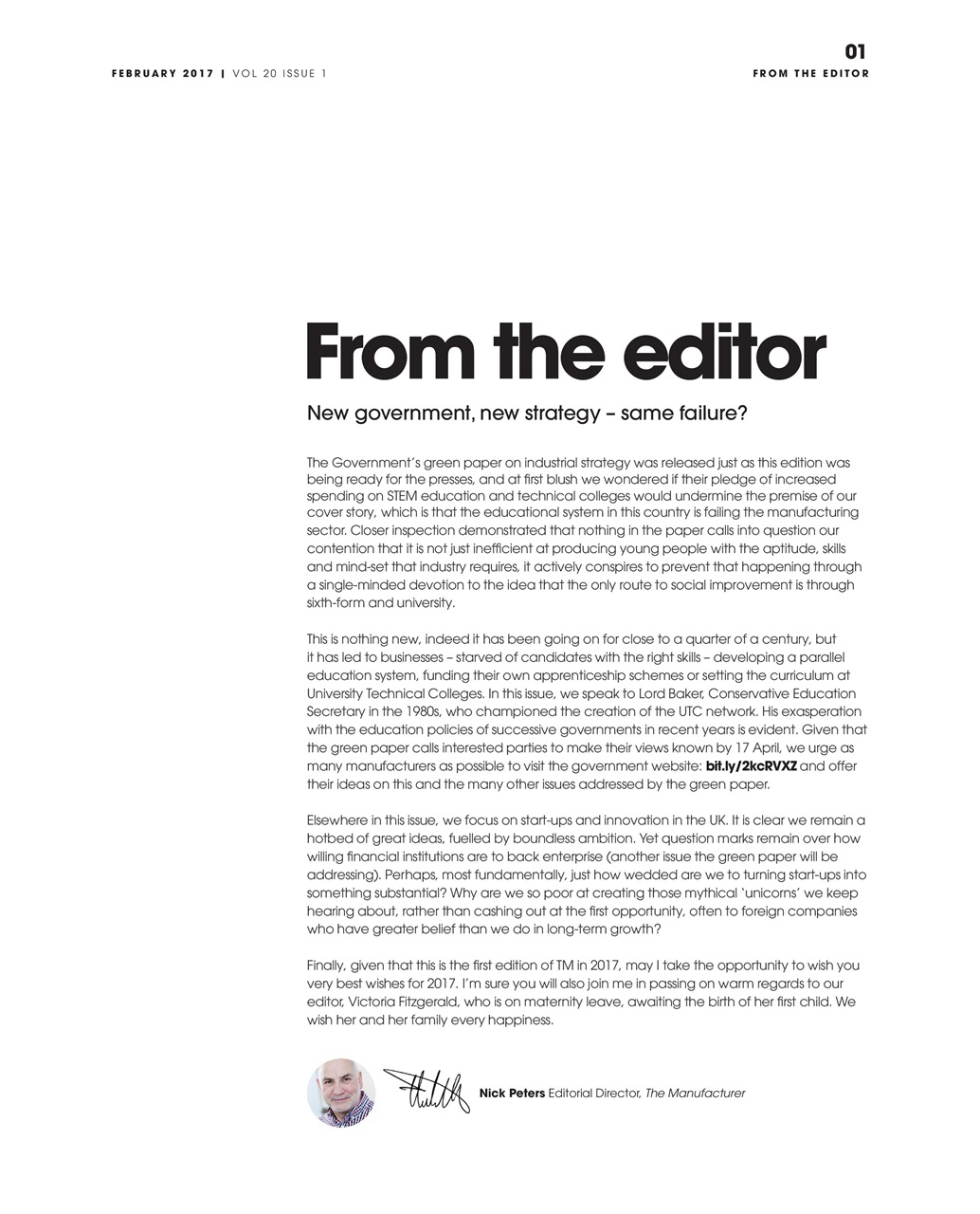 The Manufacturer Preview Pages