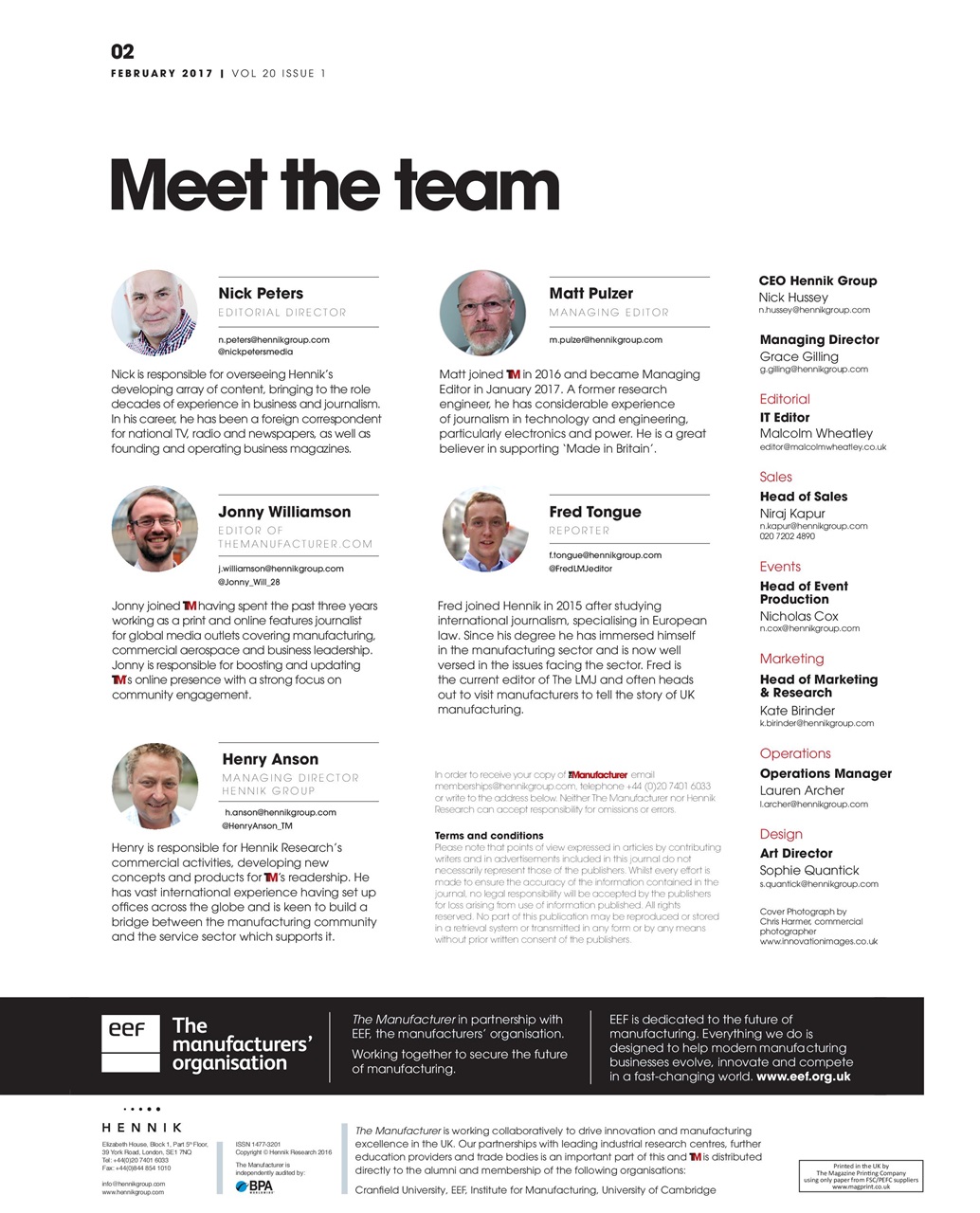 The Manufacturer Preview Pages