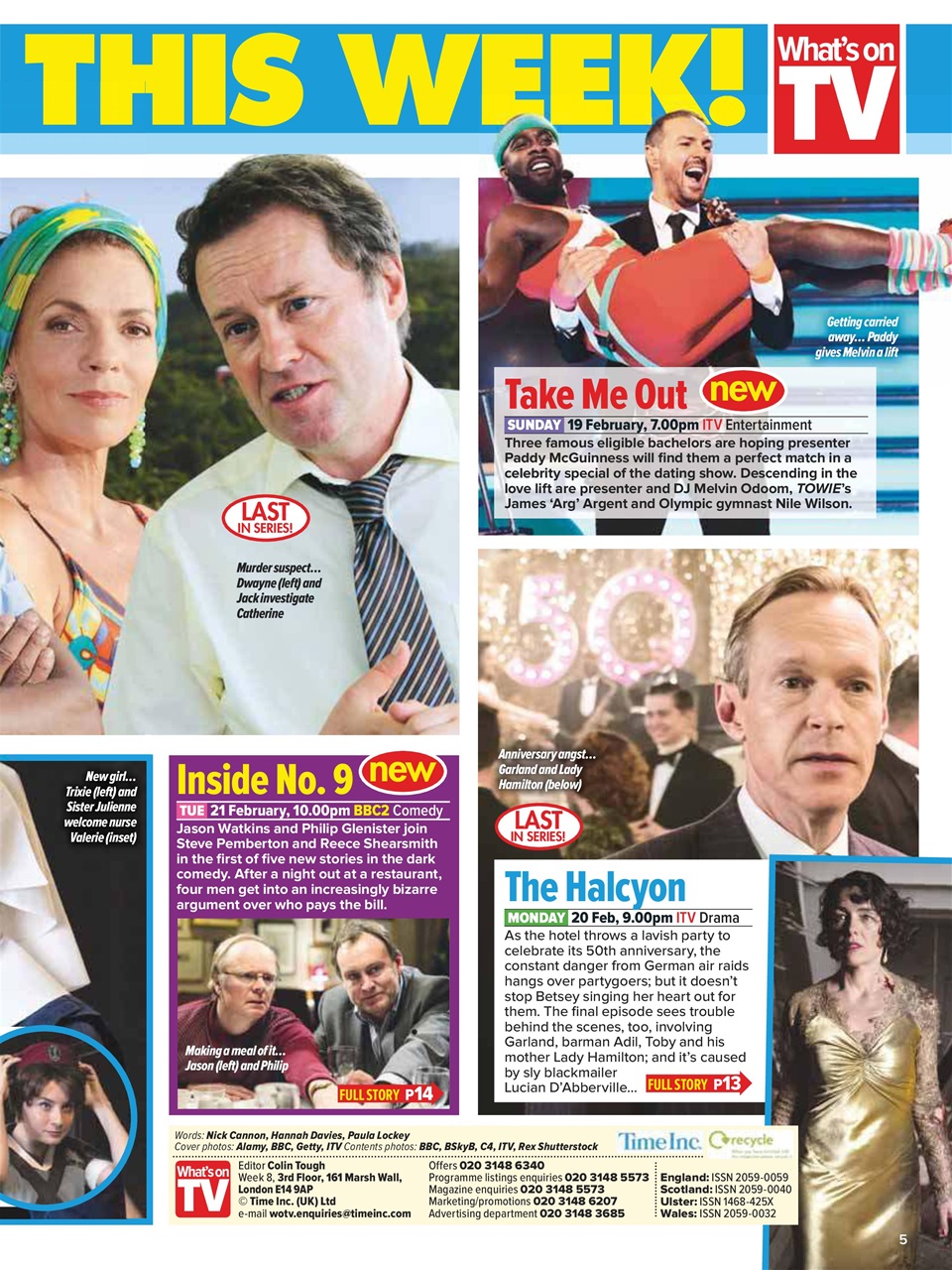 What's on TV Preview Pages