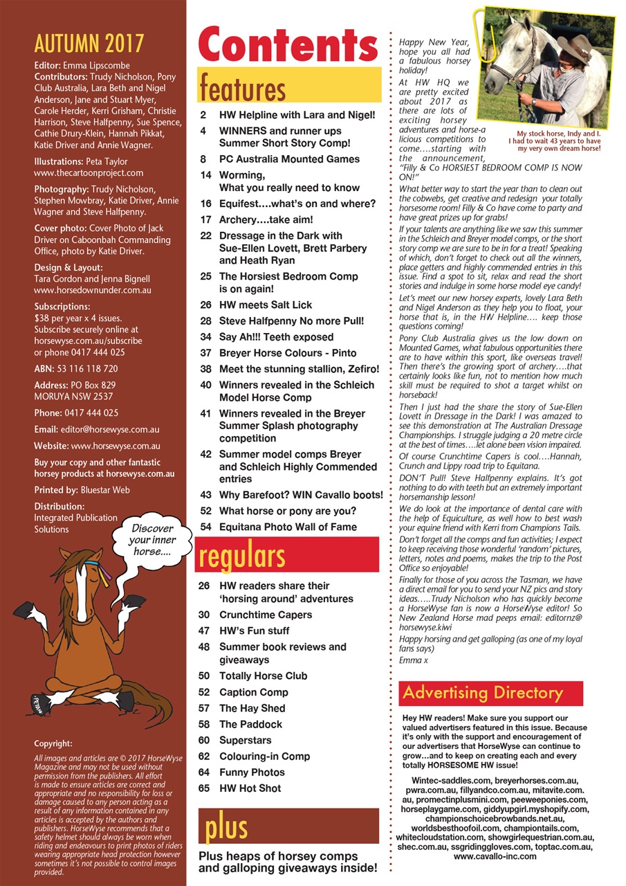 HorseWyse Magazine Preview Pages