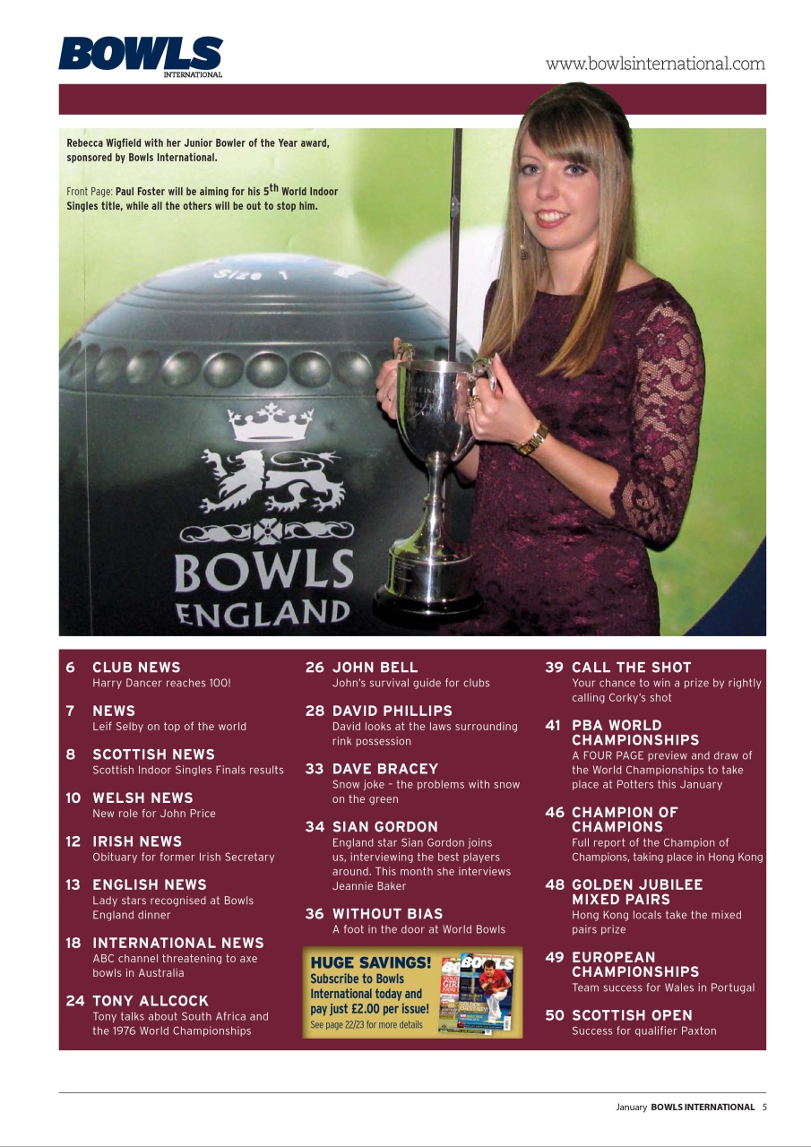 Bowls International Preview Pages