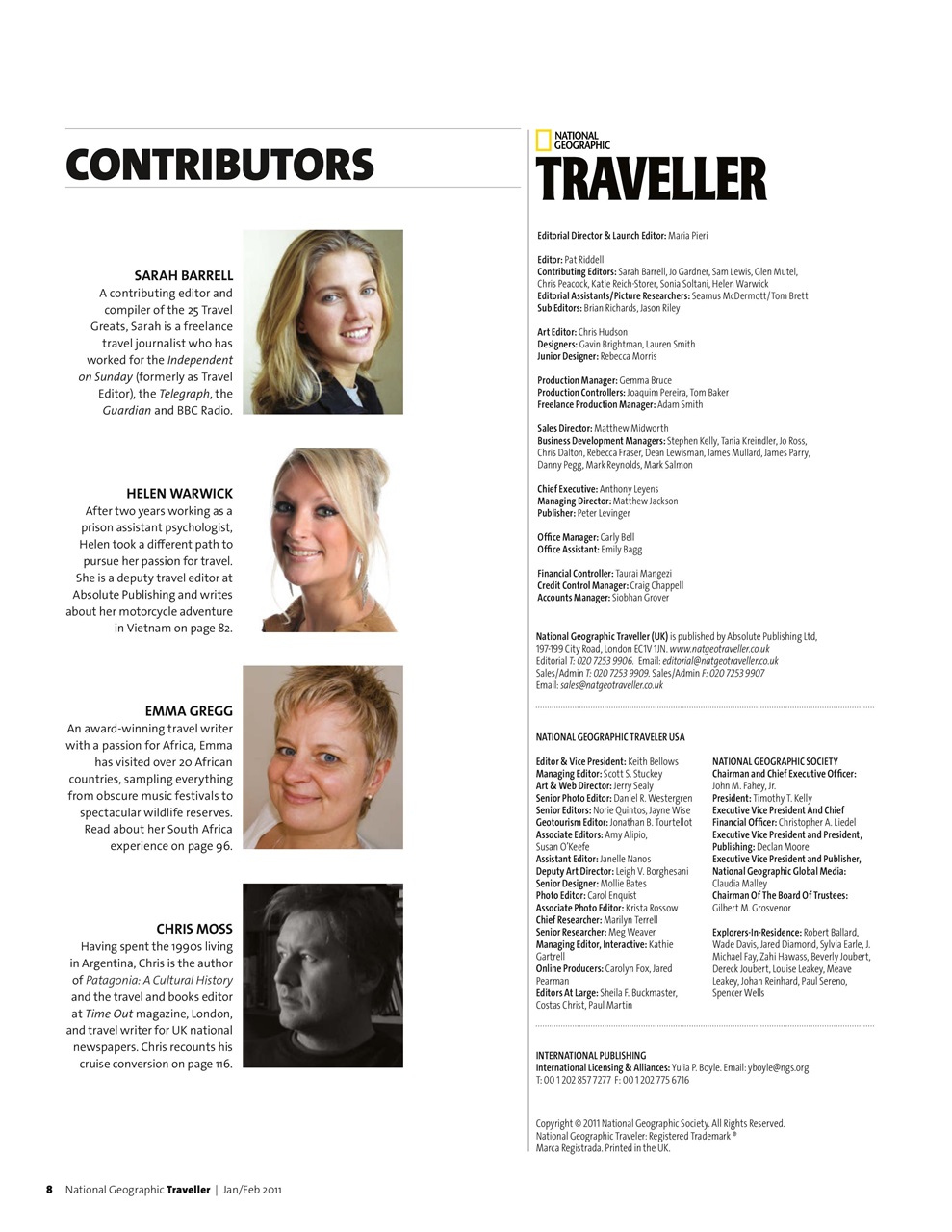 National Geographic Traveller UK Preview Pages