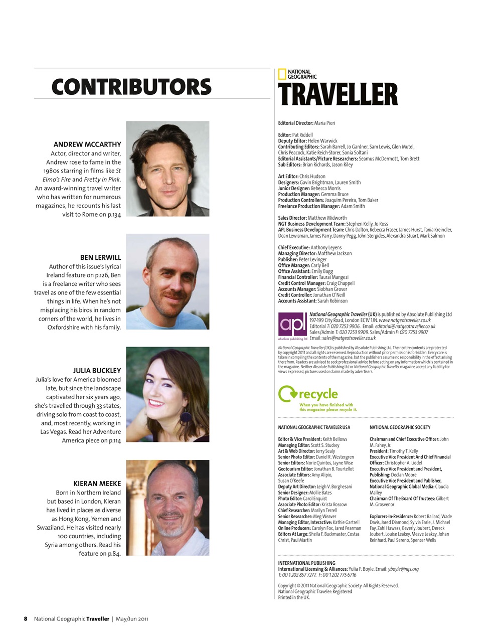 National Geographic Traveller UK Preview Pages