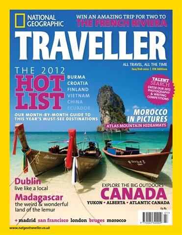 National Geographic Traveller (UK) issue Jan/Feb 2012