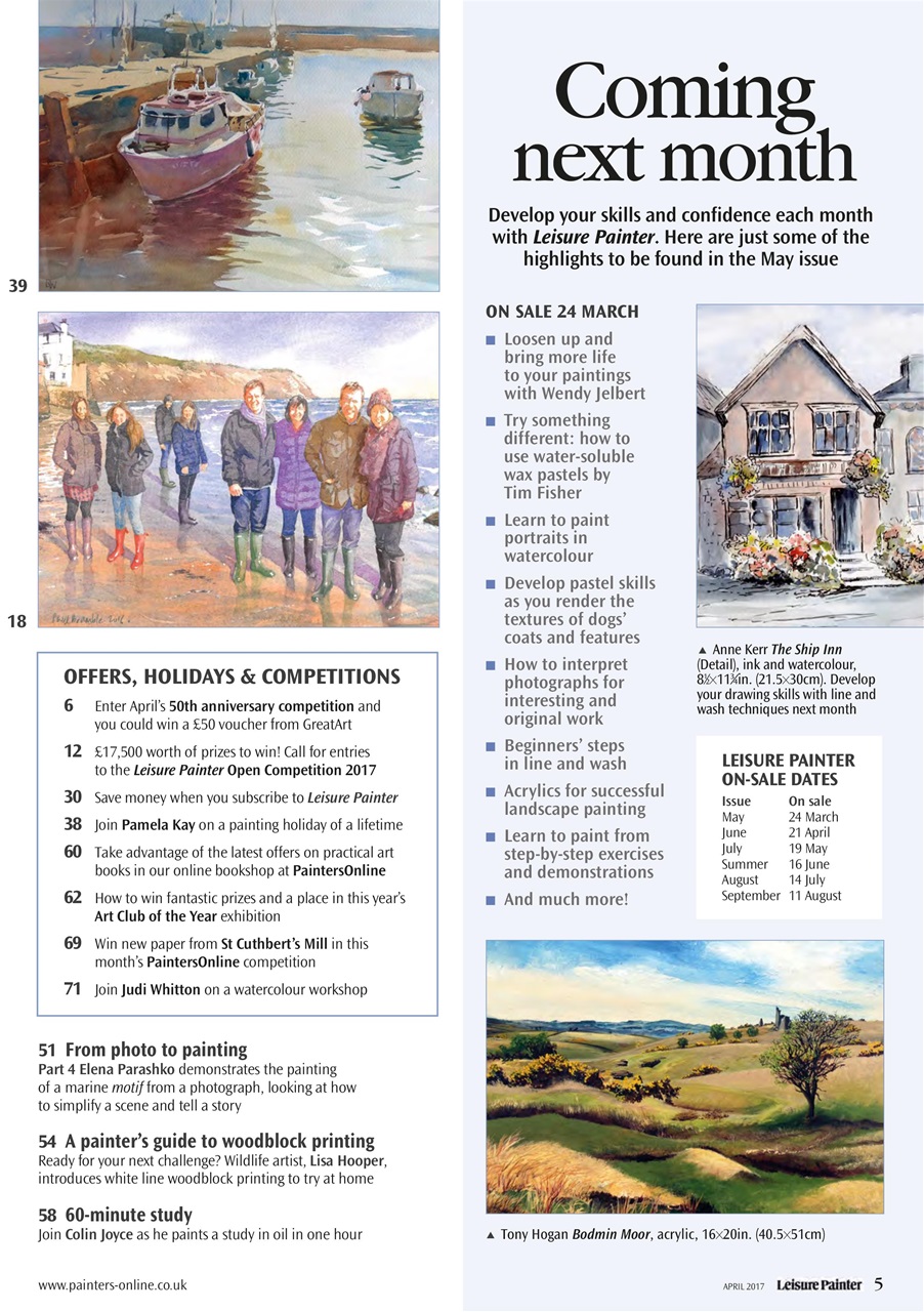 Leisure Painter & The Artist Preview Pages