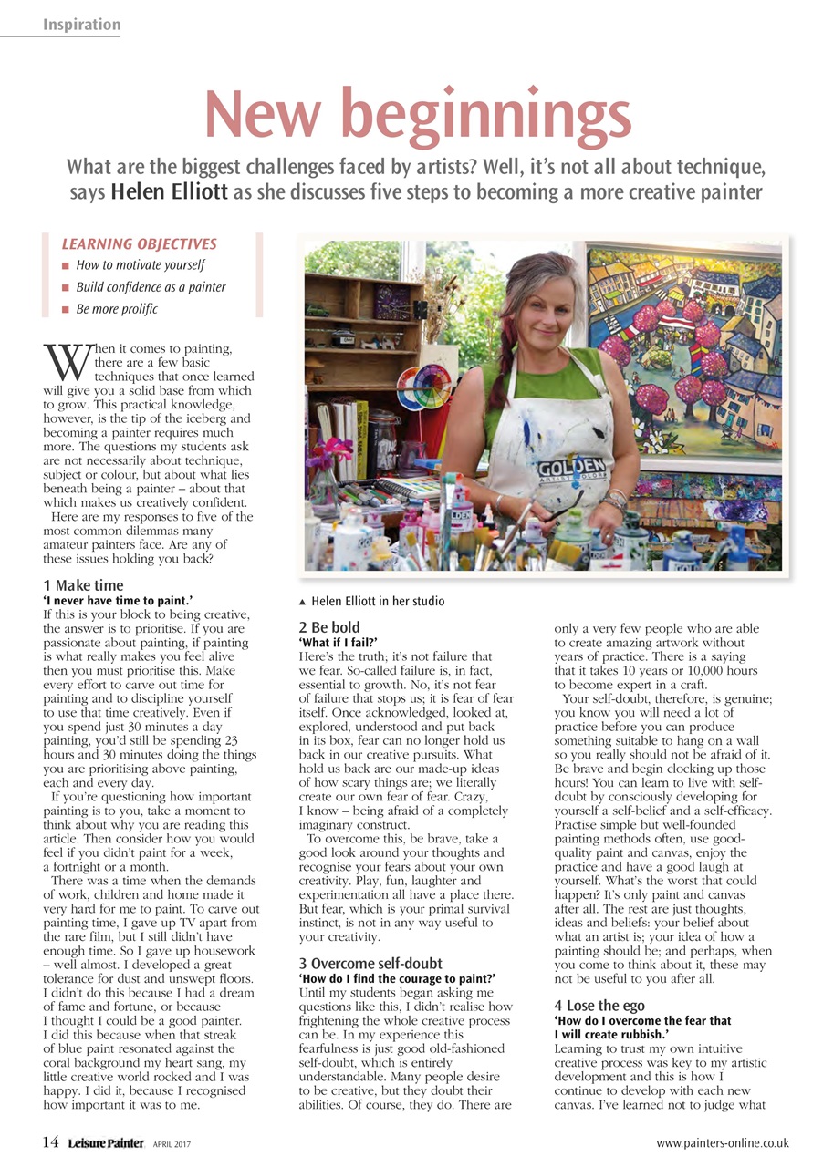 Leisure Painter & The Artist Preview Pages
