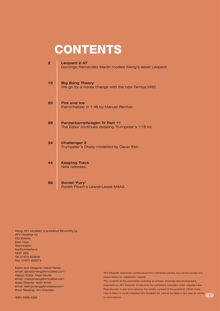 Meng AFV Modeller Preview Pages