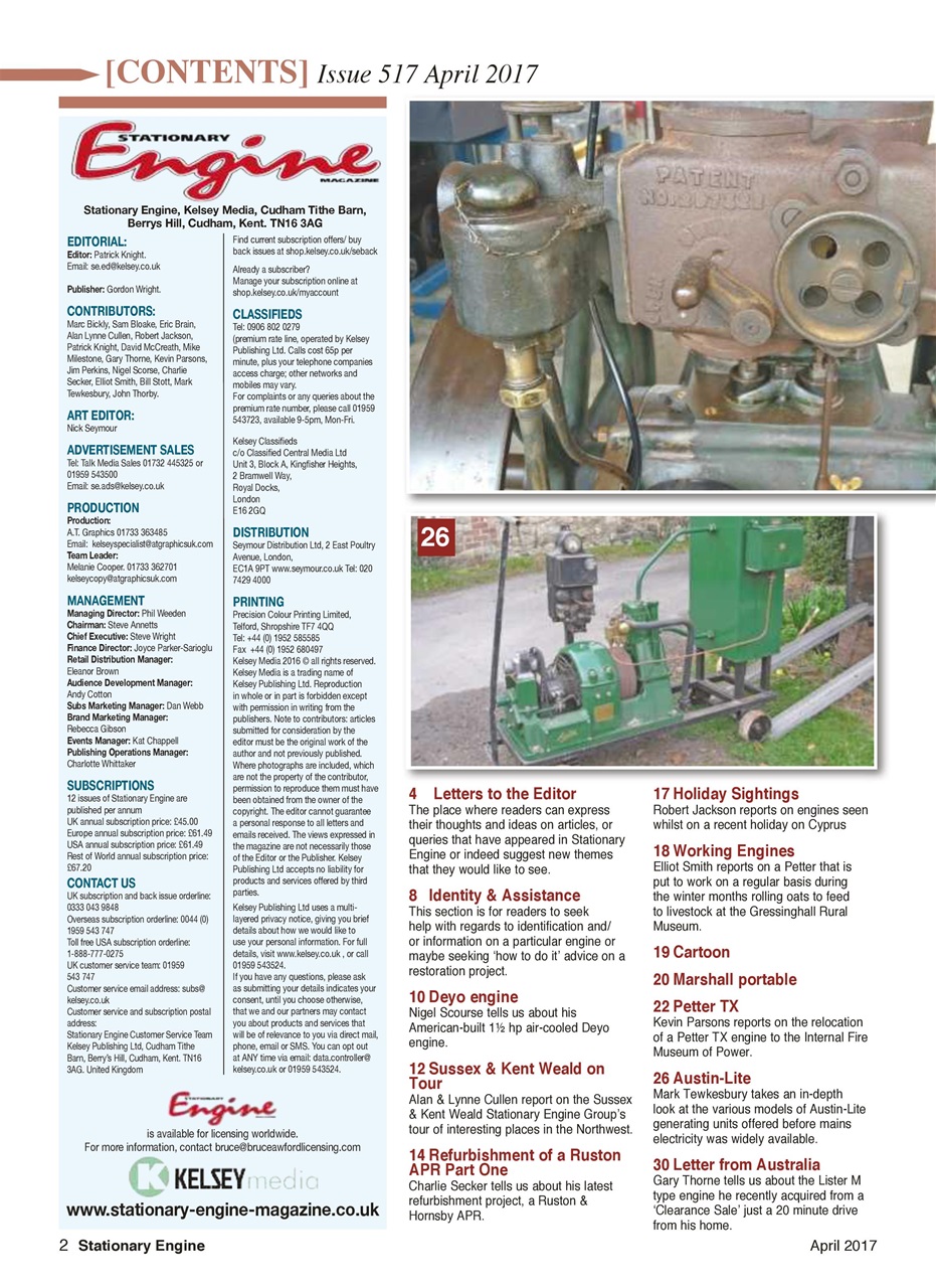 Stationary Engine Preview Pages