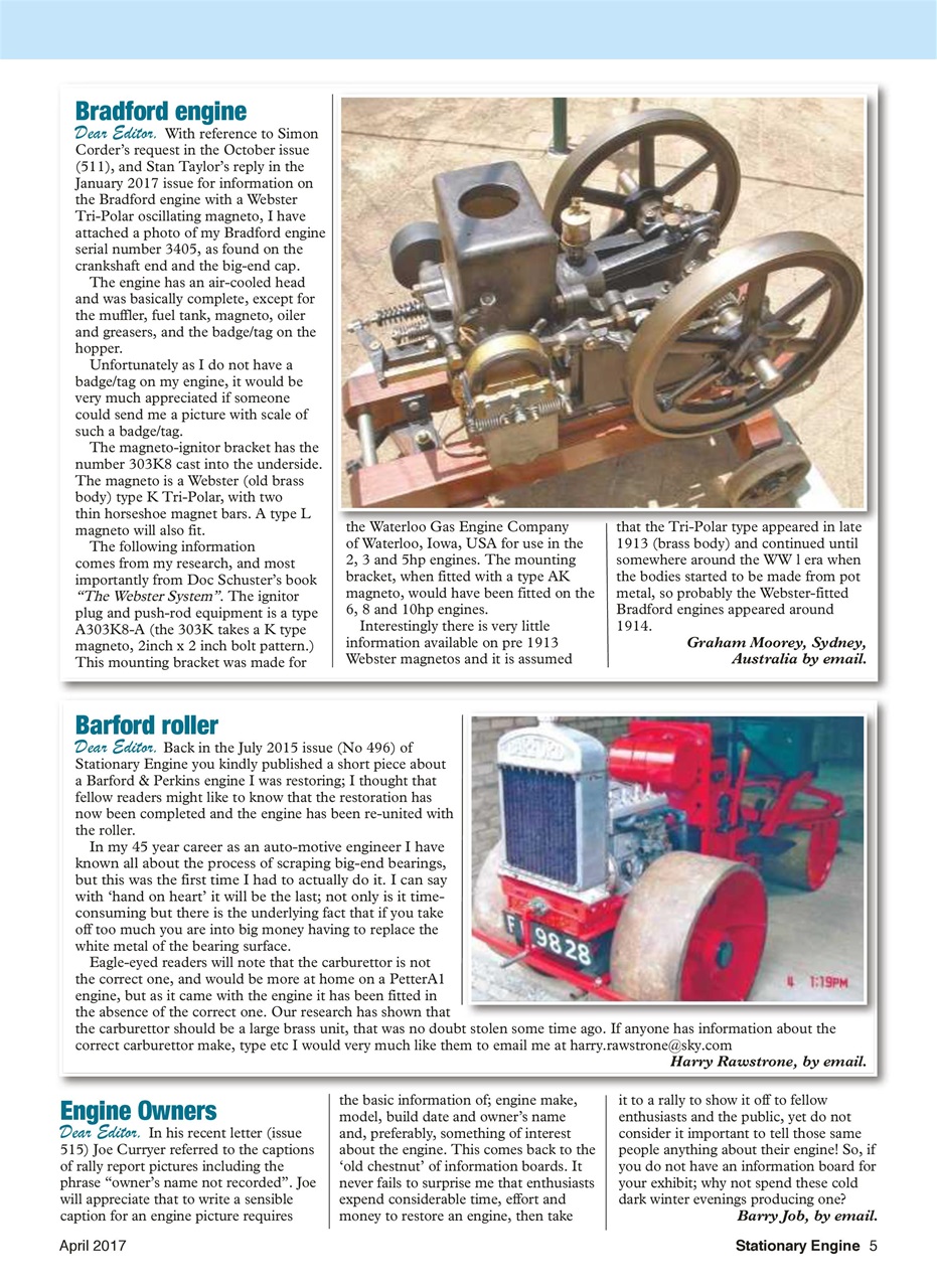 Stationary Engine Preview Pages