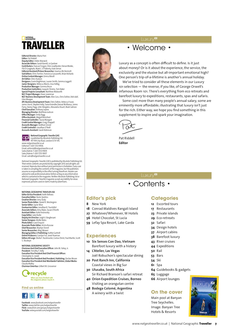 National Geographic Traveller UK Preview Pages