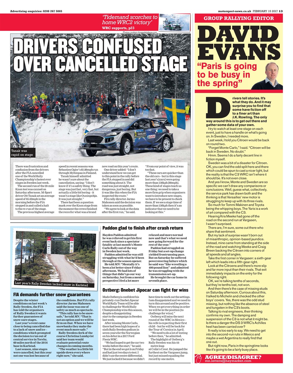Motorsport News Preview Pages
