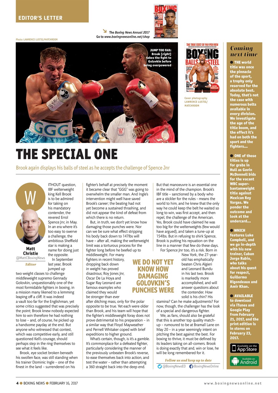 Boxing News Preview Pages