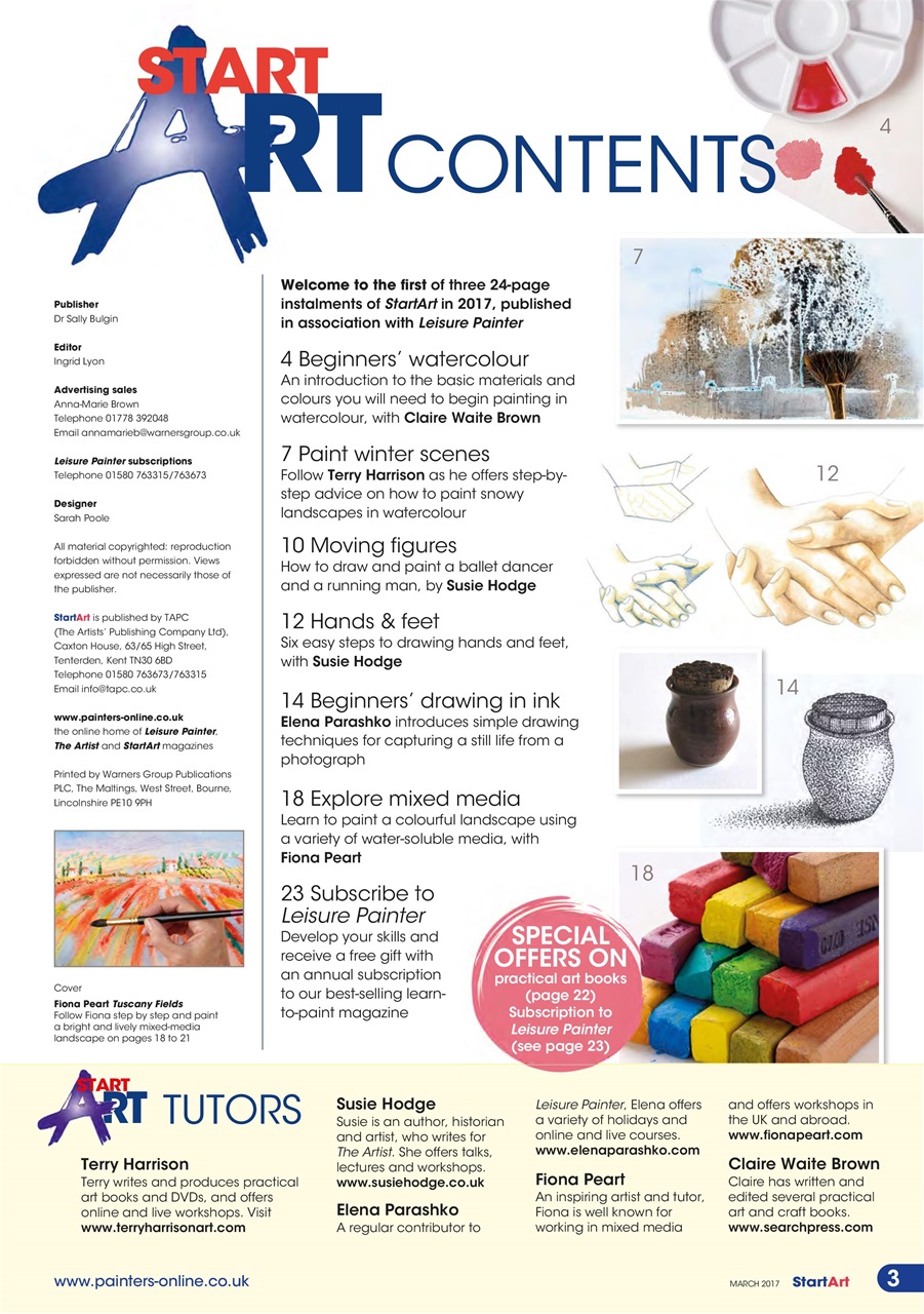 Start Art Preview Pages