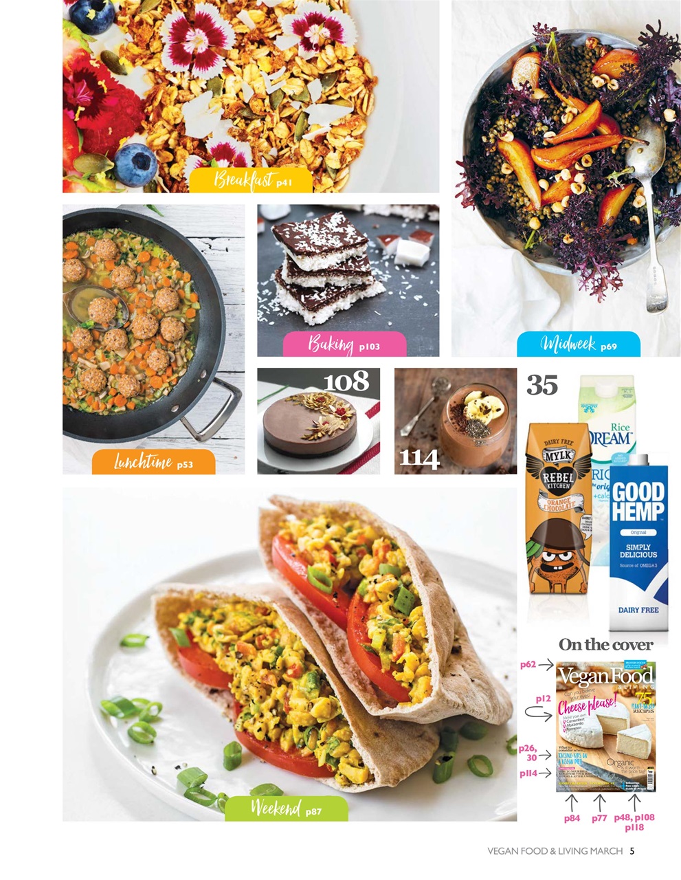 Vegan Food & Living Magazine Preview Pages