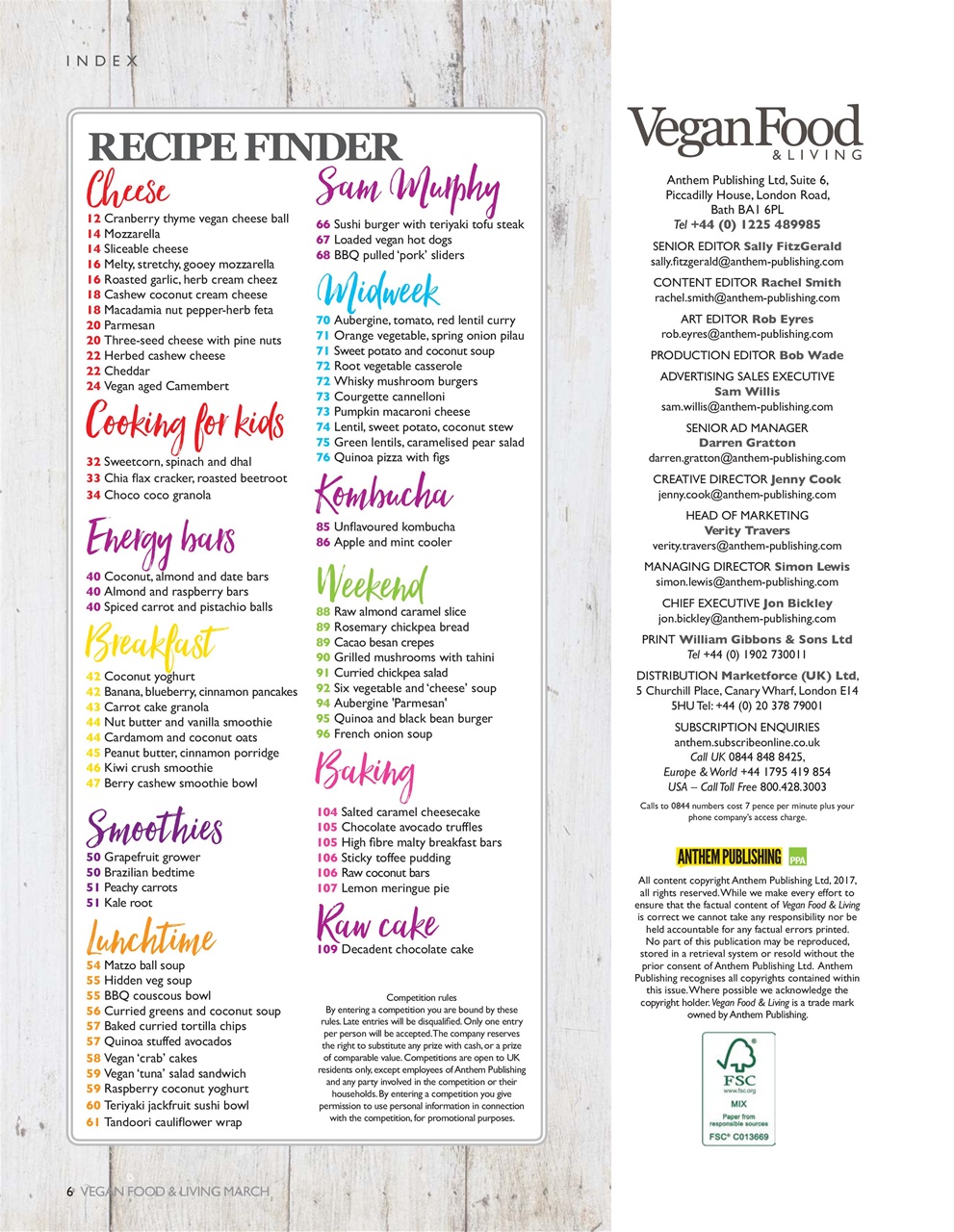 Vegan Food & Living Magazine Preview Pages