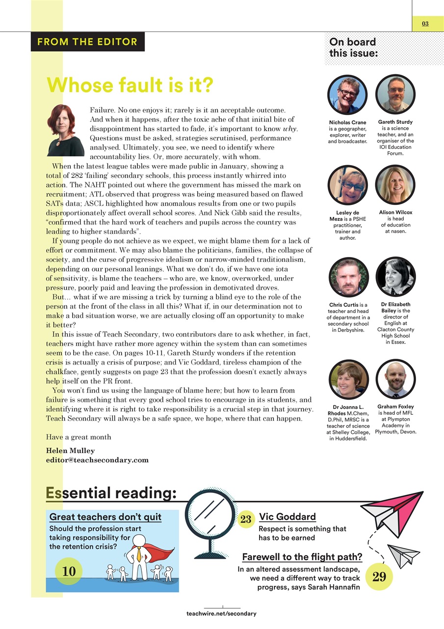Teach Secondary Preview Pages