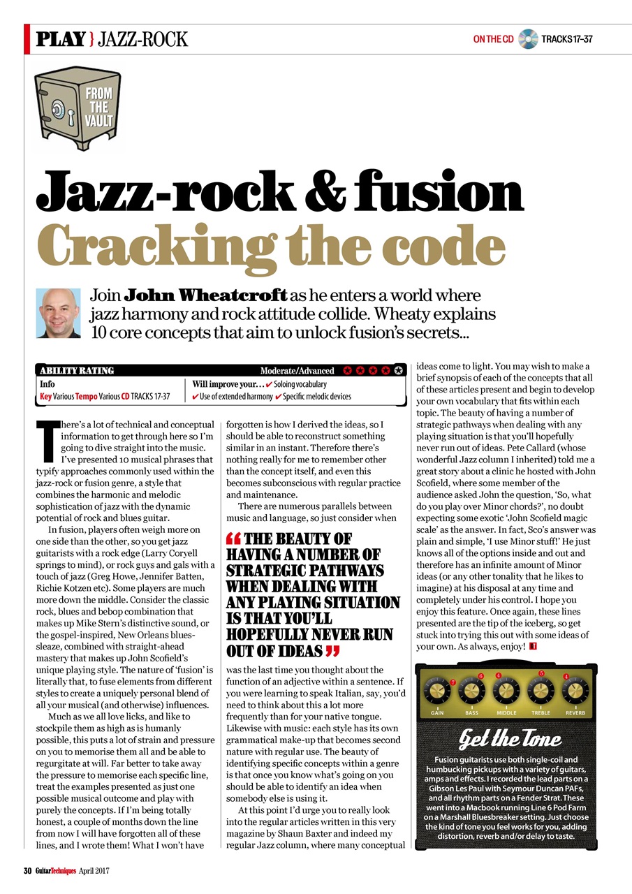 Guitar Techniques Preview Pages