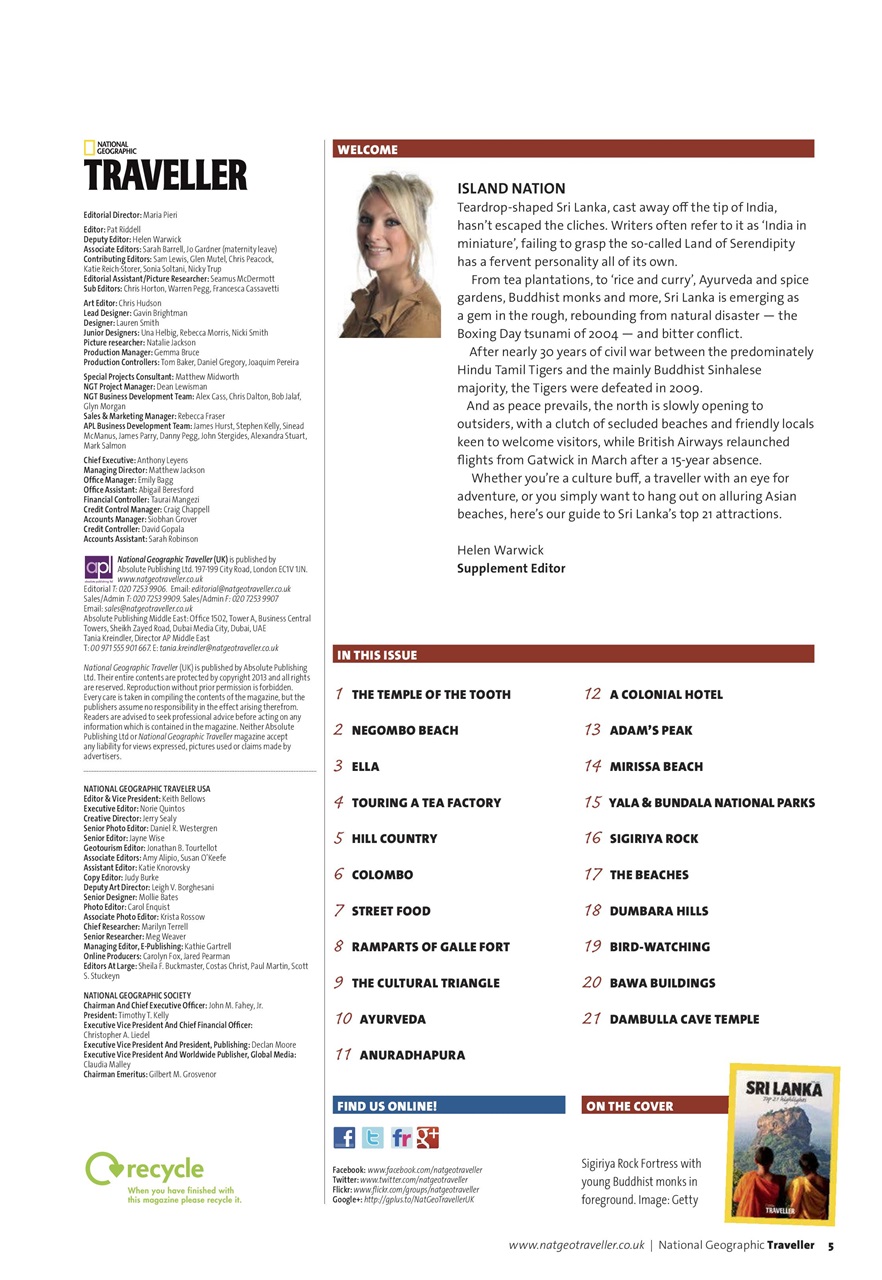 National Geographic Traveller UK Preview Pages