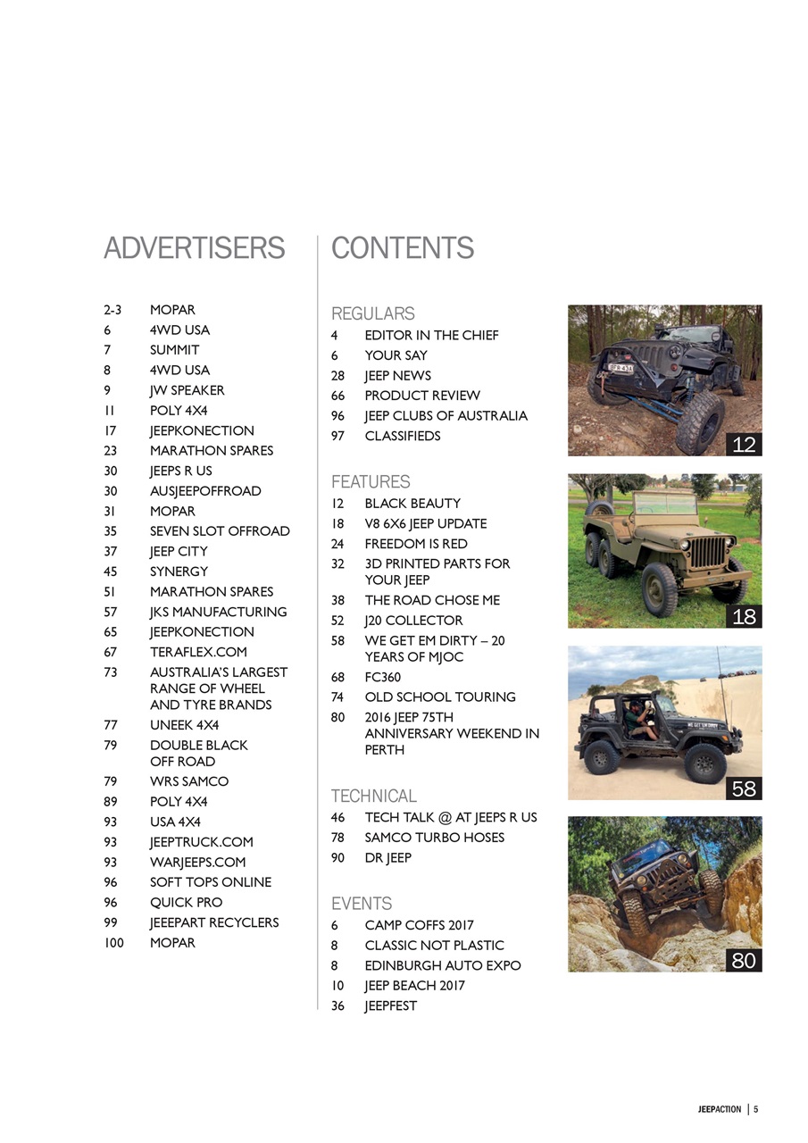 Jeep Action Preview Pages