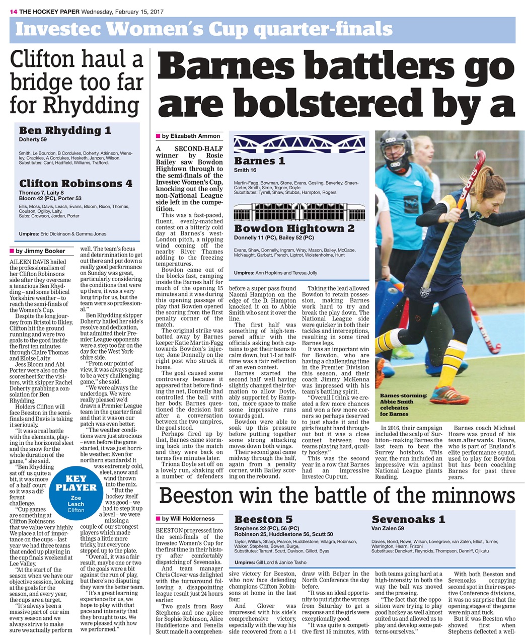 The Hockey Paper Preview Pages