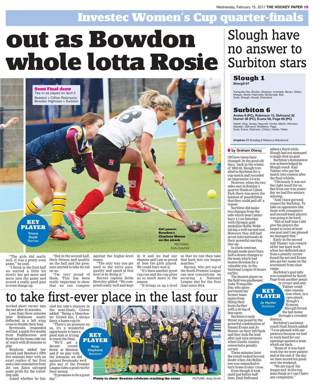 The Hockey Paper Preview Pages