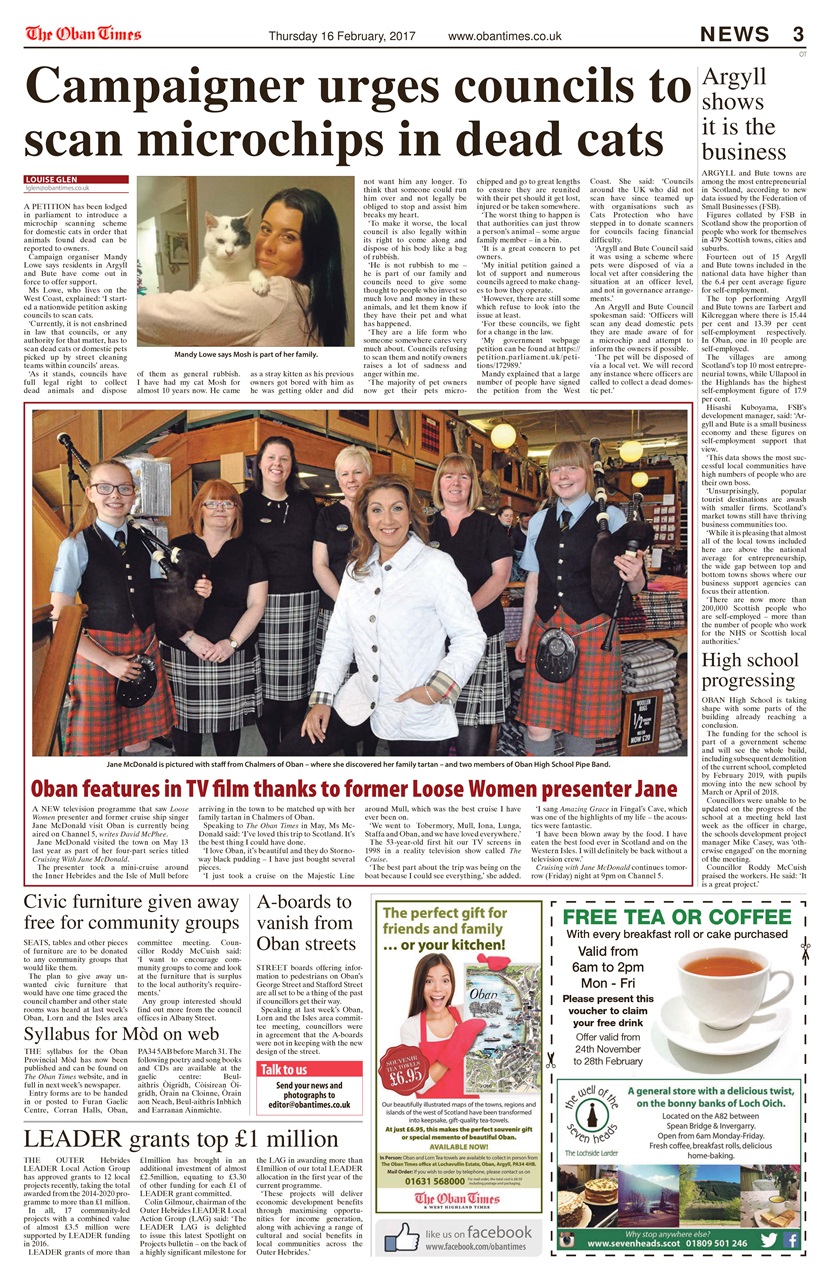 The Oban Times & Lochaber Times Preview Pages