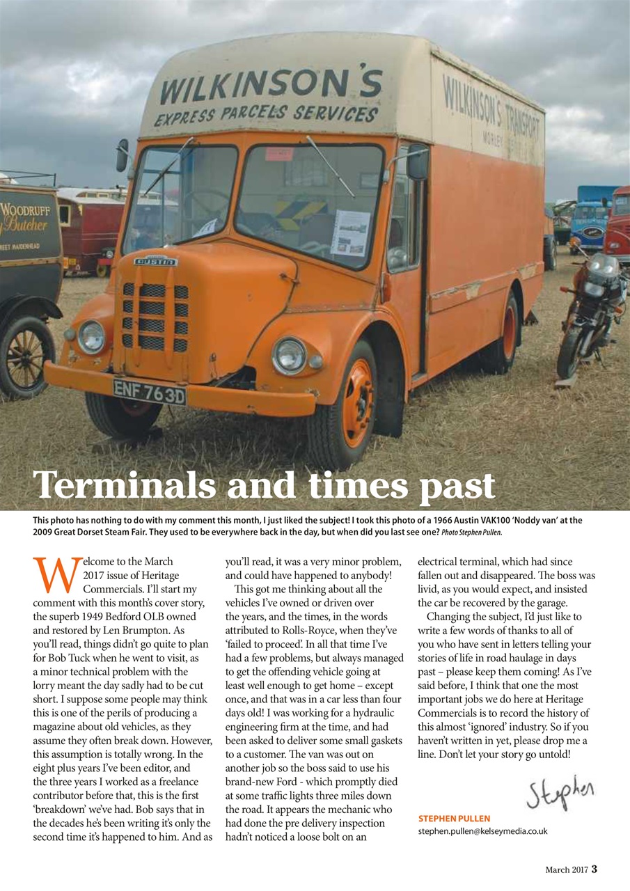 Heritage Commercials Magazine Preview Pages