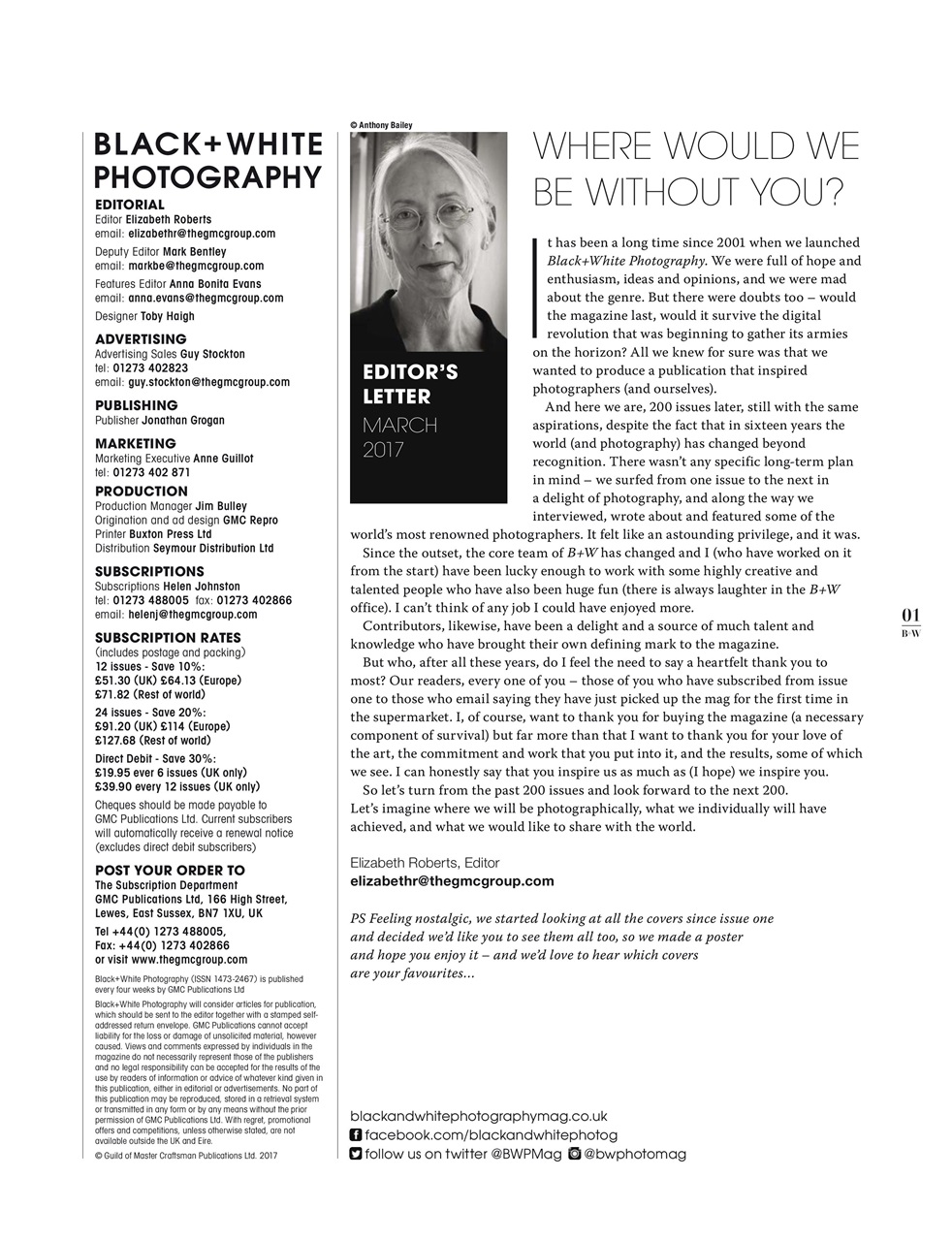 Black+White Photography Preview Pages