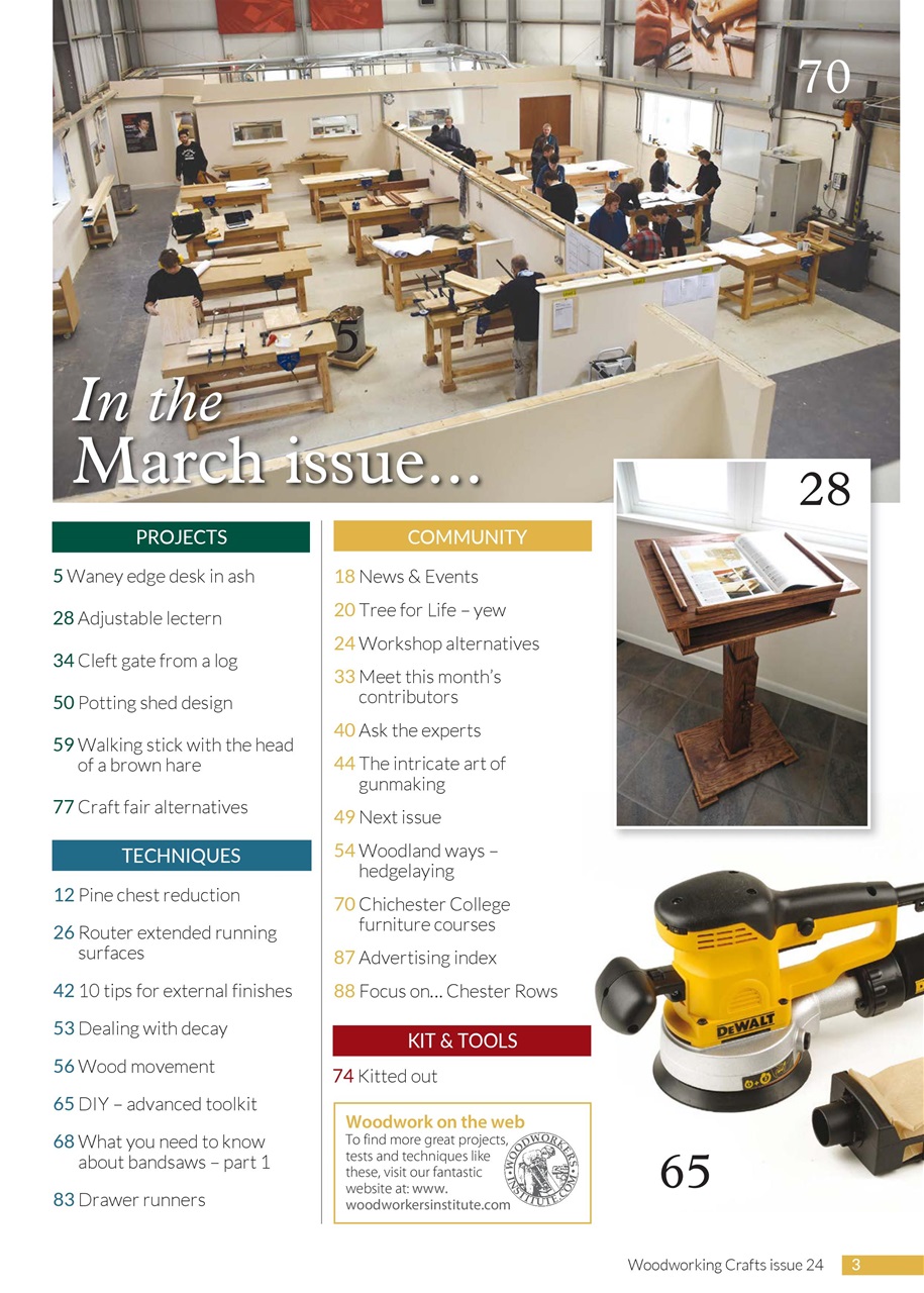 Woodworking Crafts Magazine Preview Pages