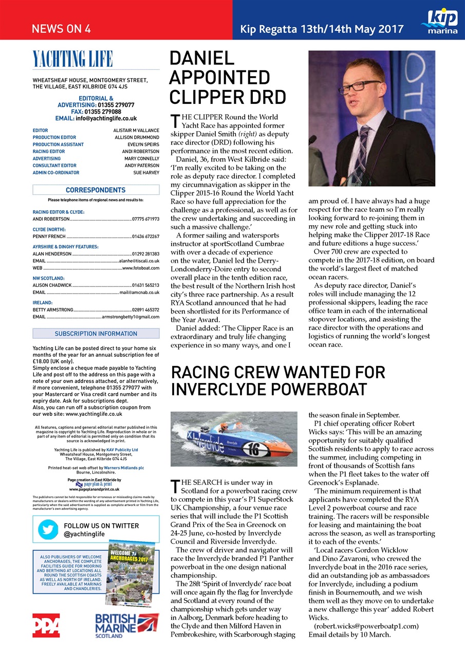 Yachting Life Preview Pages