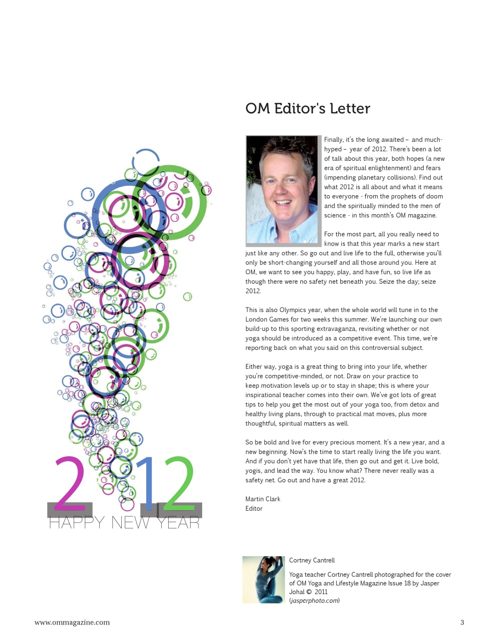 OM Yoga Magazine Preview Pages