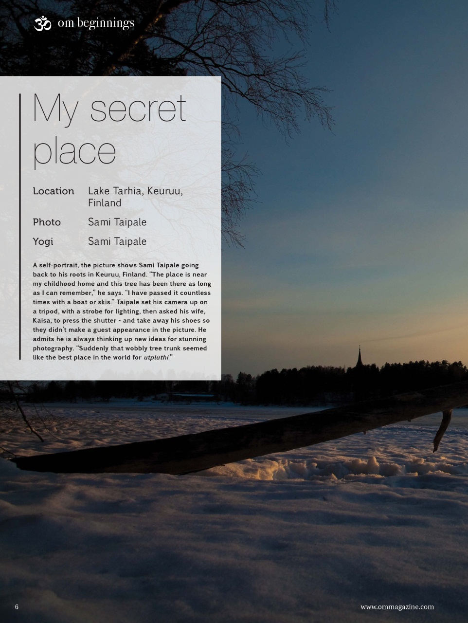 OM Yoga Magazine Preview Pages