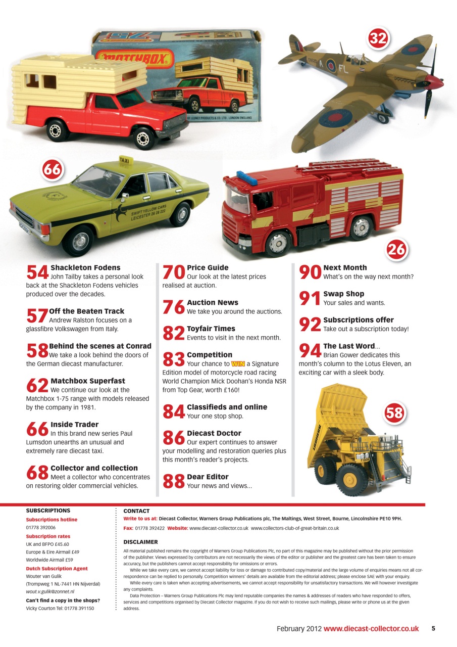 Diecast Collector Preview Pages