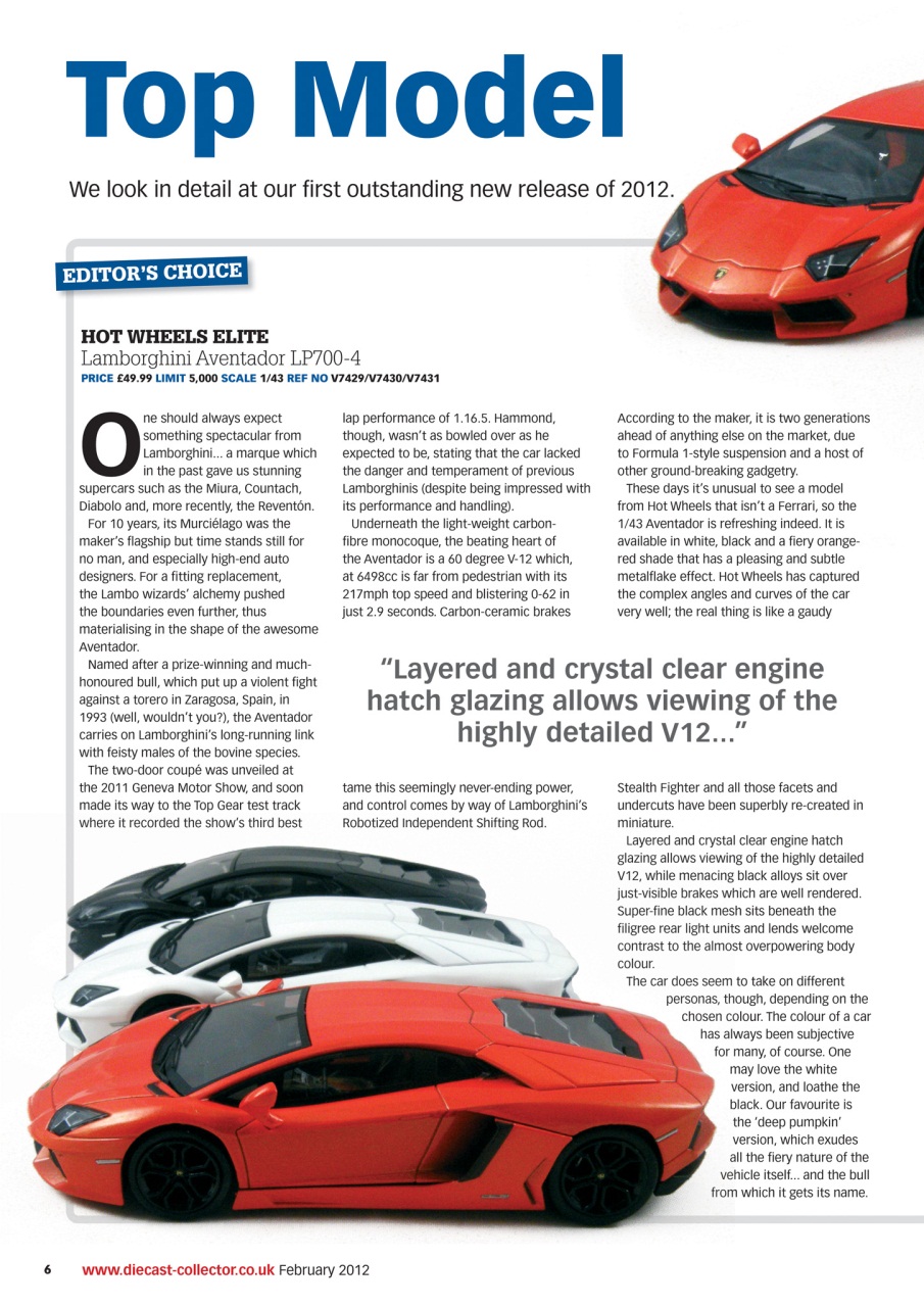 Diecast Collector Preview Pages