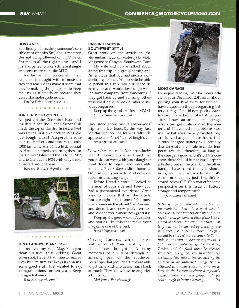 Motorcycle Mojo Preview Pages