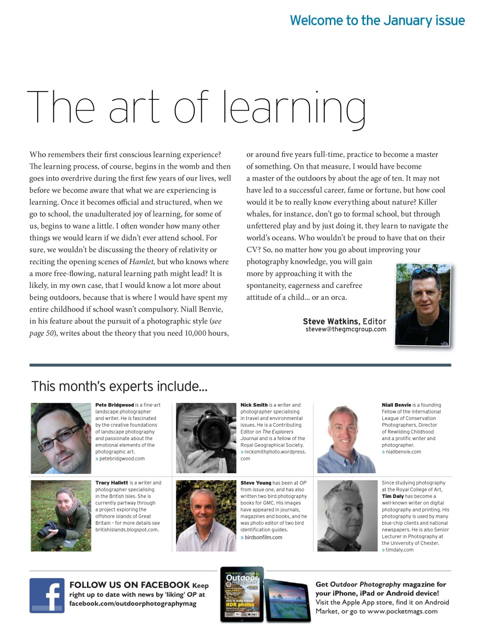 Outdoor Photography Preview Pages