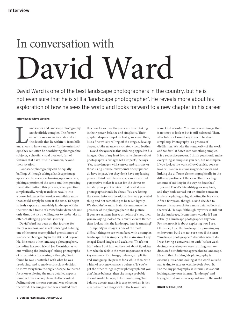 Outdoor Photography Preview Pages