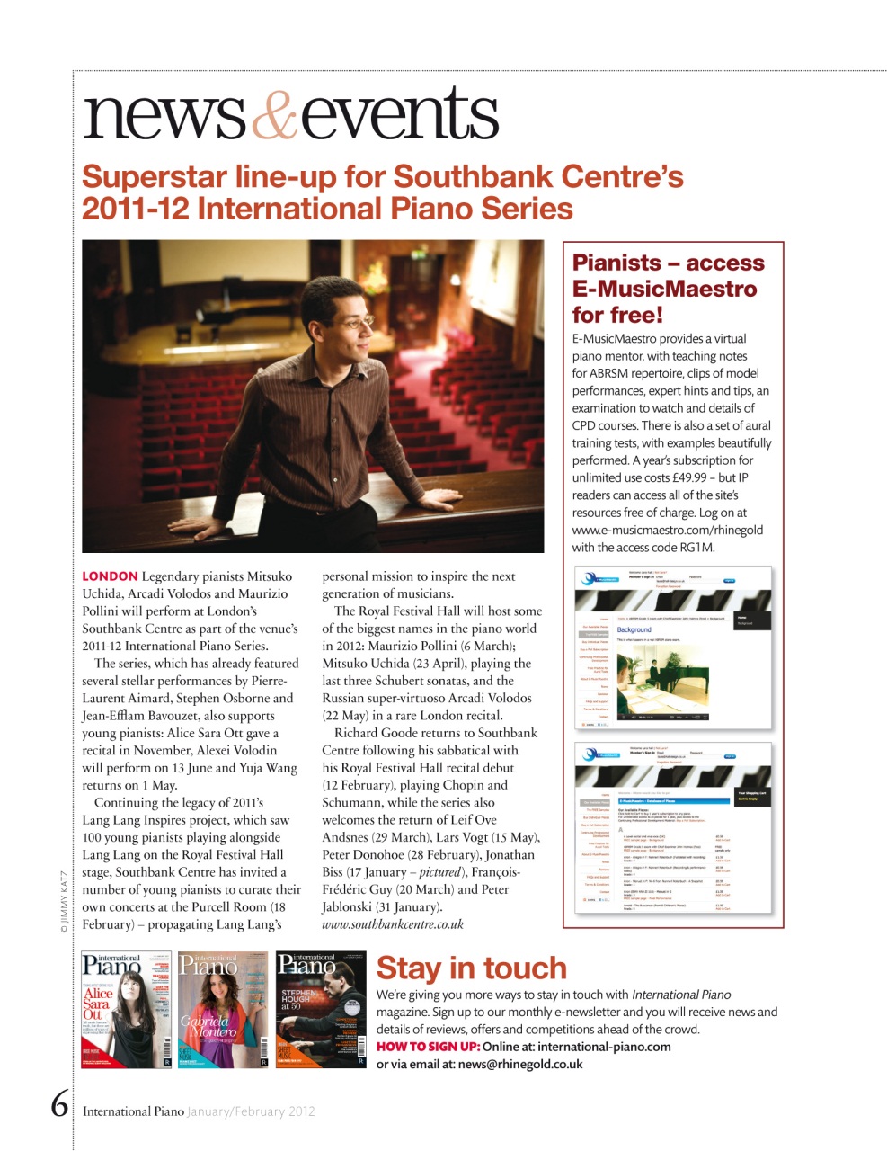 International Piano Preview Pages