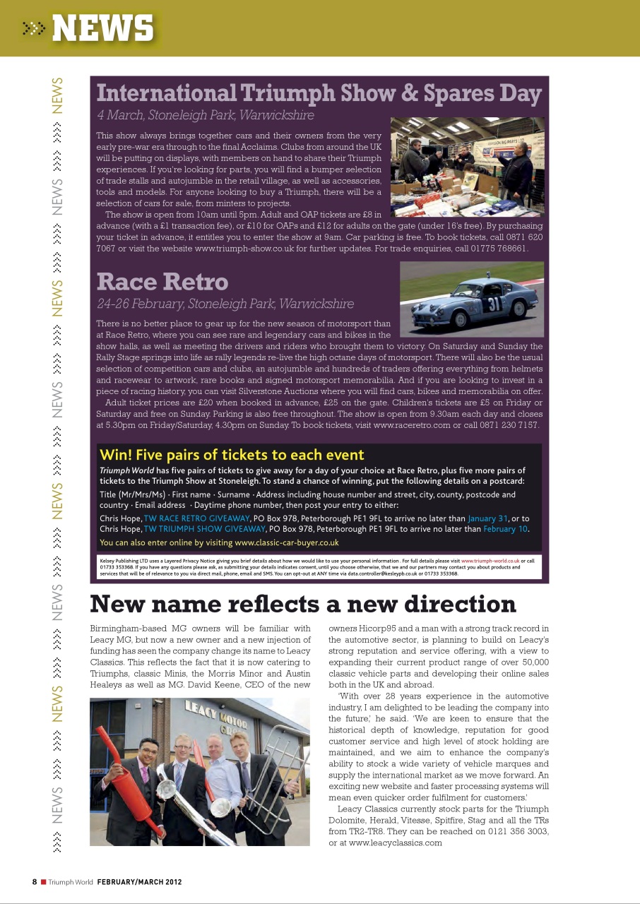 Triumph World Preview Pages