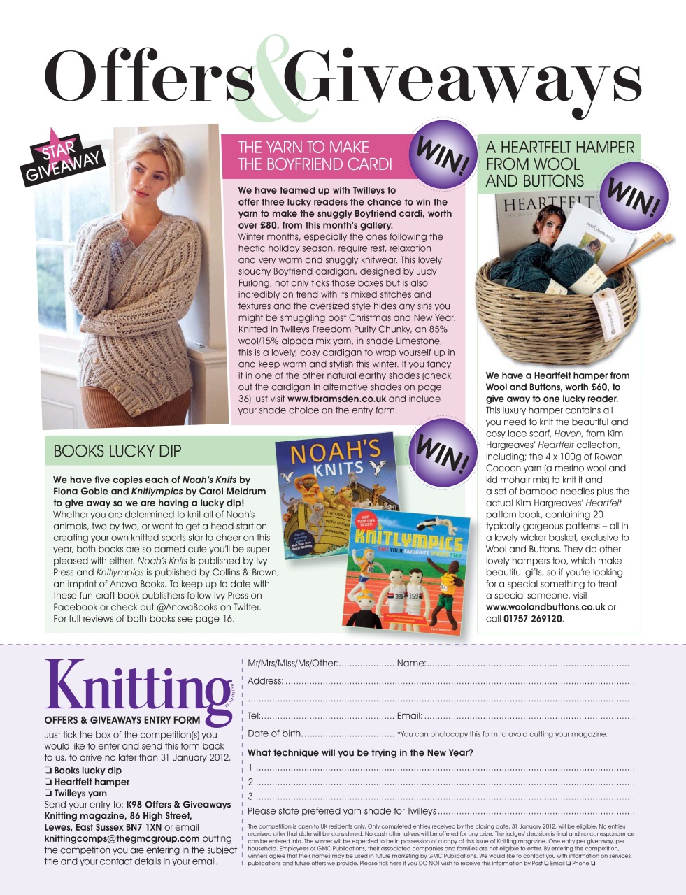 Knitting Preview Pages