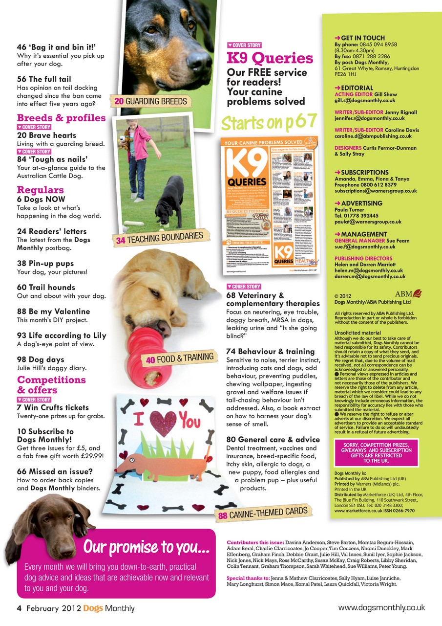 Dogs Monthly Preview Pages