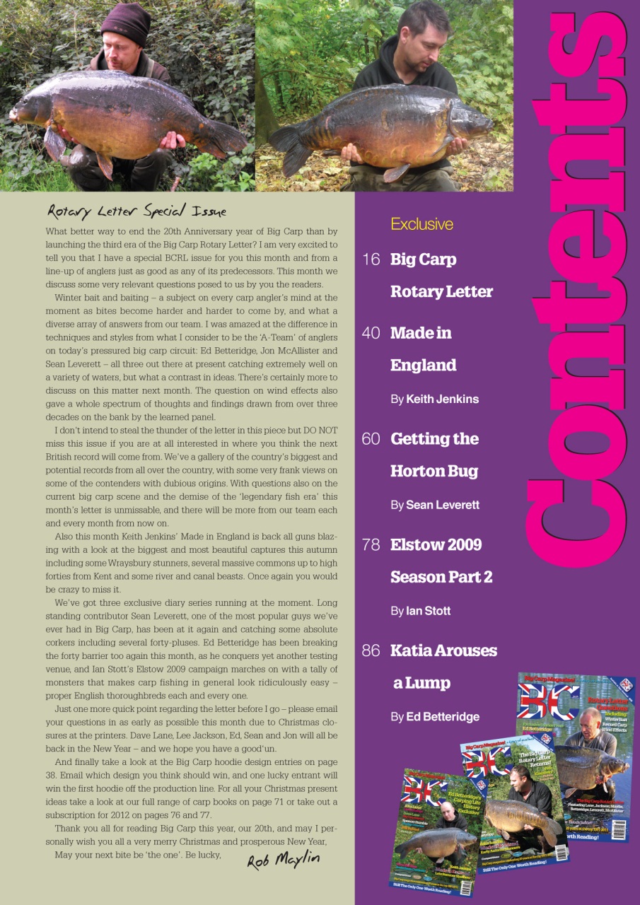 Big Carp Magazine Preview Pages