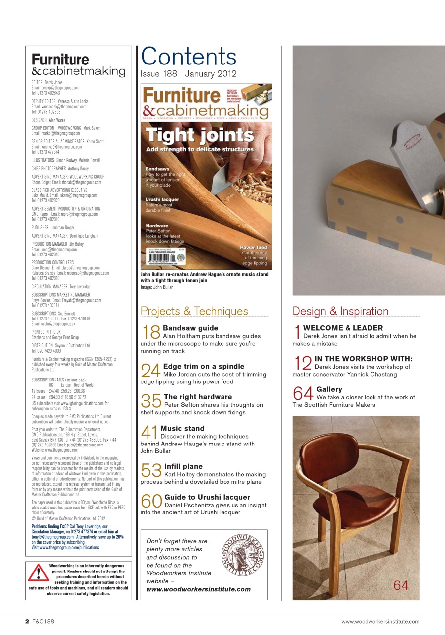 Furniture & Cabinetmaking Preview Pages