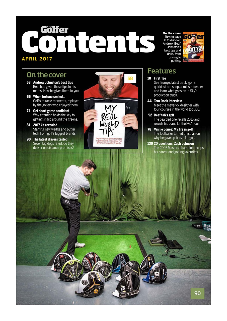Today's Golfer Preview Pages